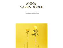 Tablet Screenshot of annavarendorff.com